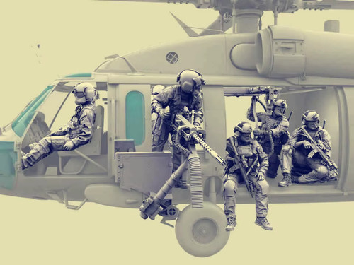 Resin helicopter crew set - resin,