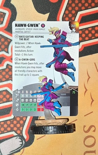 Heroclix hawk gwen 064 - heroclix, hawk-gwen